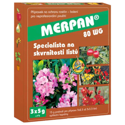 Fungicidní přípravek Merpan 80 WP 3 x 5 g