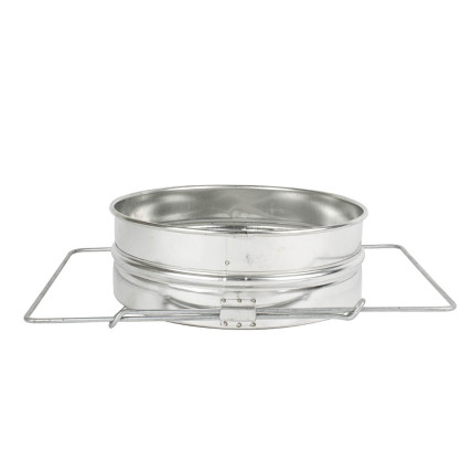 Cedník na med jednoduchý rovný s úchyty pocín