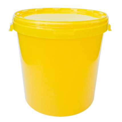 Nádoba na med plast 30 l / 40 kg žlutá