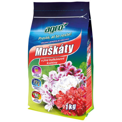 Organo-minerální hnojivo Muškáty 1 kg