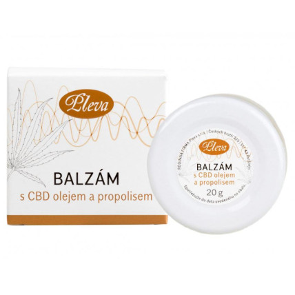 Balzám s CBD olejem a propolisem Pleva 20 g