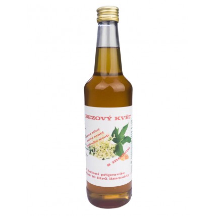 Bylinný sirup s medem - bezový květ - 500 ml