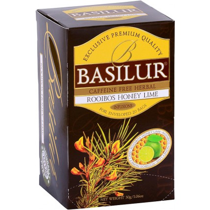 Čaj BASILUR Rooibos med a limetka 25x1,5 g