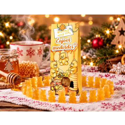 Vánoční čajoví medvídci s medem 50 g