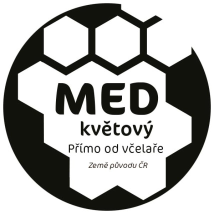 Etiketa na víčko - 5 transparentní - Med květový