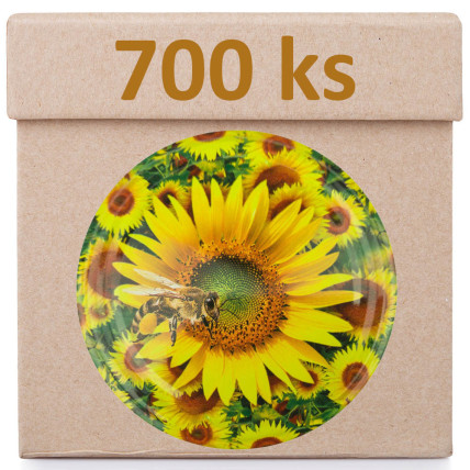 Víčko na sklenici TO-82 - Včela na slunečnici - Krabice 700 ks