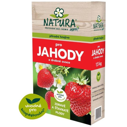 NATURA přírodní hnojivo na jahody a drobné ovoce 1,5 kg