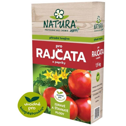 NATURA přírodní hnojivo na rajčata a papriky 1,5 kg
