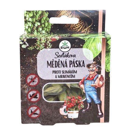 Sedlákova měděná páska proti slimákům a mravencům 400x2,5cm