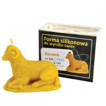 Silikonová forma na svíčku Lysoň - beránek 6 cm