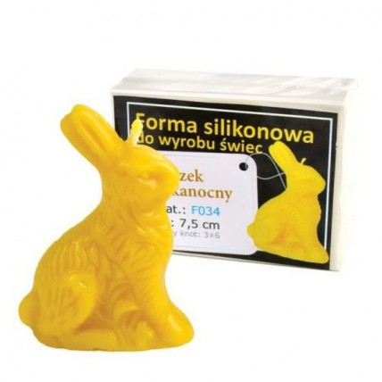 Silikonová forma na svíčku Lysoň - velikonoční zajíc 7,5 cm