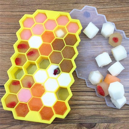 Silikonová forma na led nebo čokoládu - včelí plástev