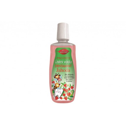 Bione Cosmetics Ústní voda pro děti jahoda + propolis 500 ml