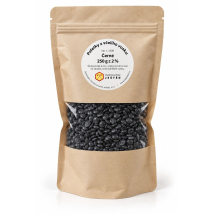 Včelí vosk - peletky černé 250 g
