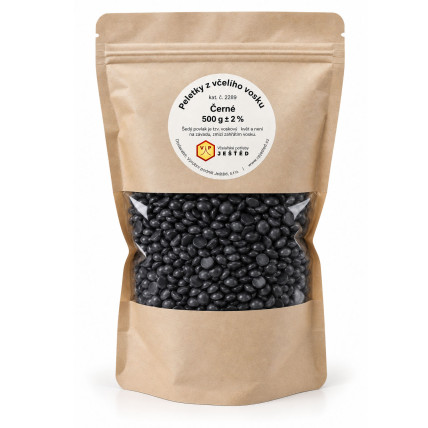 Včelí vosk - peletky černé 500 g