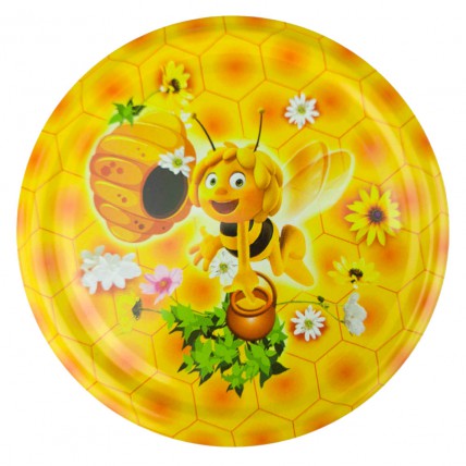 Víčko na sklenici na med se závitem Včelka Mája