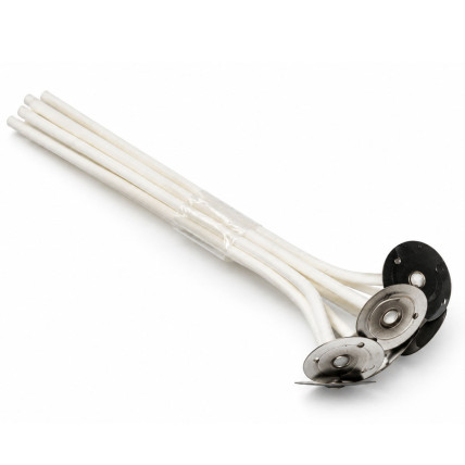 Knoty s plíškem do včelího vosku 10 cm (10 ks)